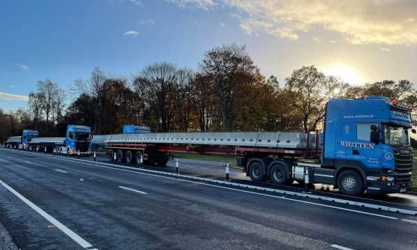 Whitten Road Haulage - 4 Loads of 23m beams  to Lairg Scotland