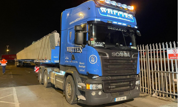 Whitten Road Haulage - 5 36m beams to West  Lothian