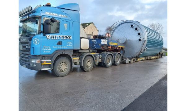Whitten Road Haulage - 4.7m wide Tanks to Carbury Creamery