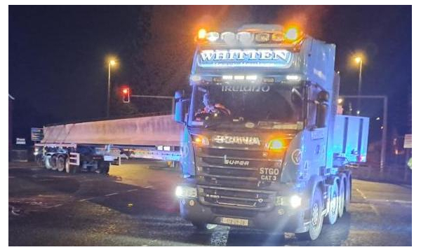 Whitten Road Haulage - 11 Loads of 30m Beams to Shepperton