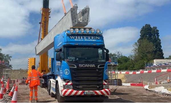 Whitten Road Haulage - 14 19m Beams Scheduled Delivery